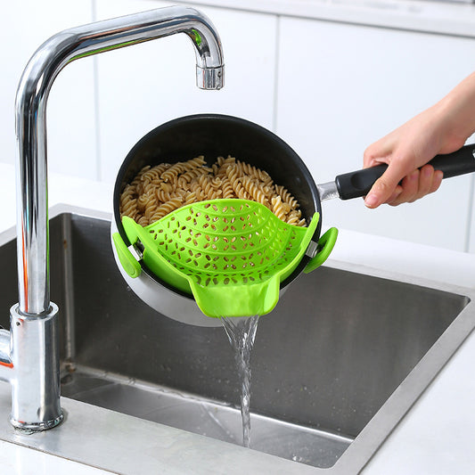 Kitchen Gadgets Silicone Pot Side Drain Stopper - LiftHerLife