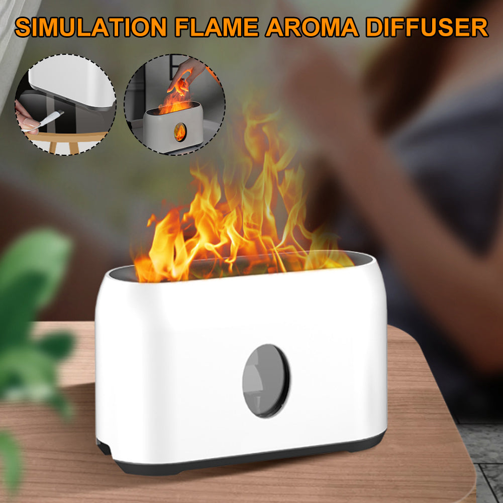 Simulation Flame Mute Aroma Diffuser Humidifier - LiftHerLife