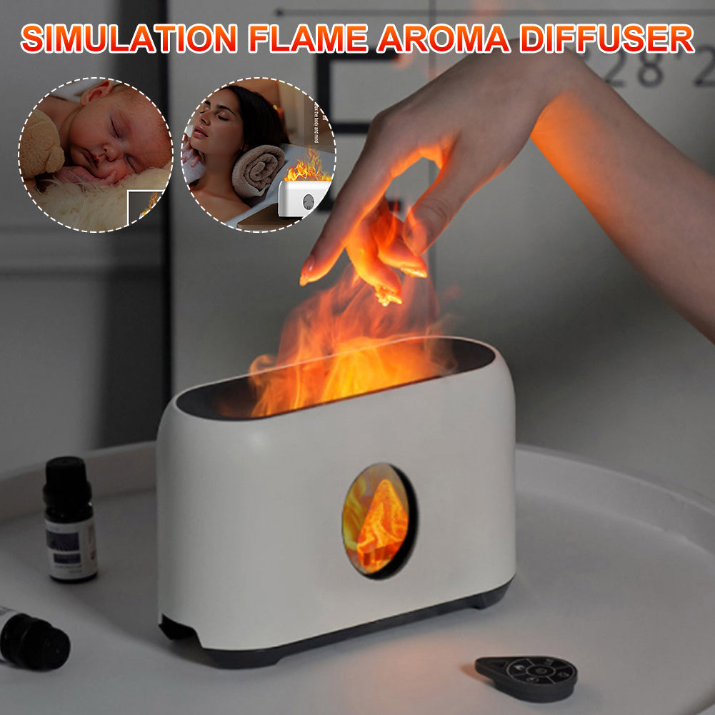 Simulation Flame Mute Aroma Diffuser Humidifier - LiftHerLife